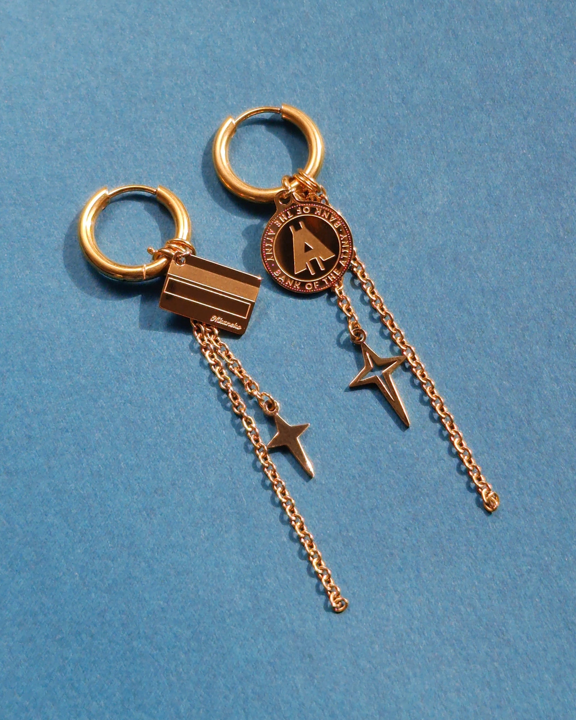 Ateez Golden Hour Mismatched Earrings - Nikaneko