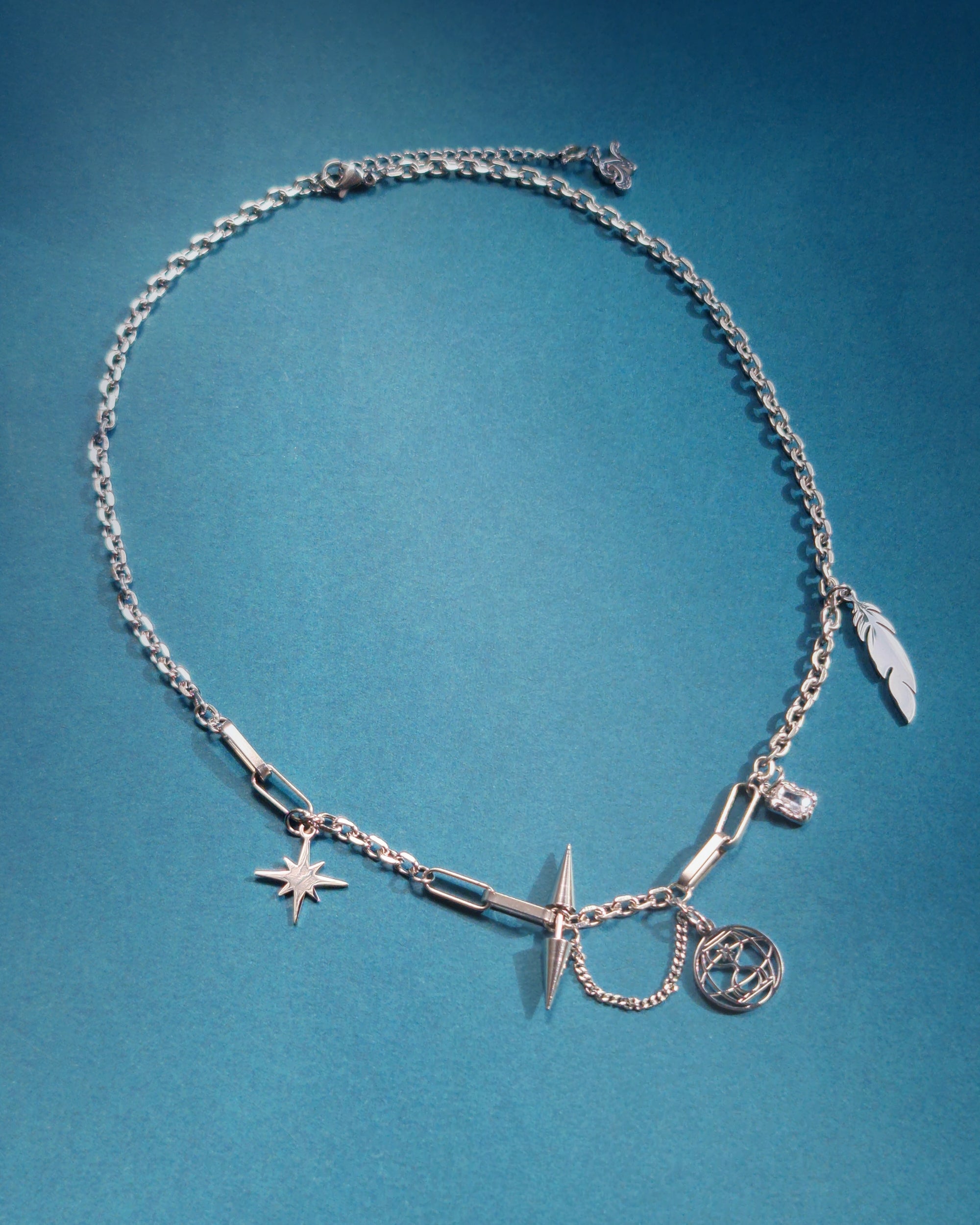 Ateez Hourglass Silver Necklace - Nikaneko