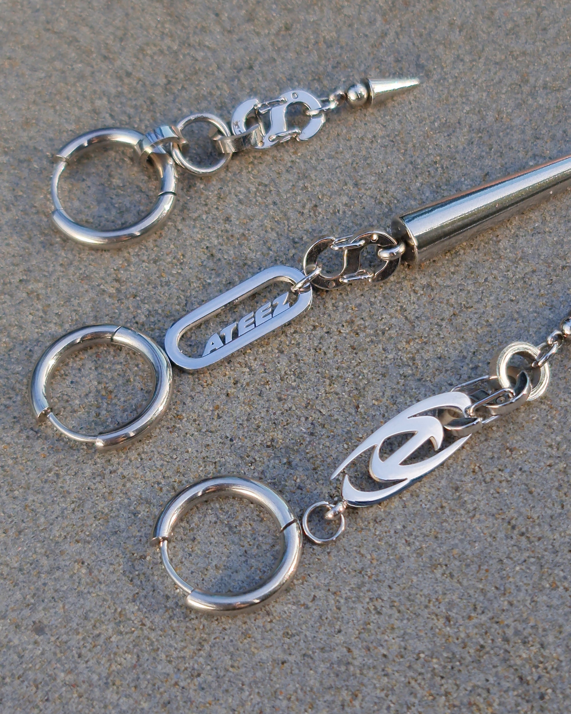 Ateez Mini S - Biner and Spike Earring Set - Nikaneko