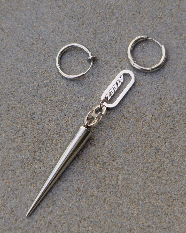 Ateez Mini S-Biner and Spike Earring Set - Nikaneko