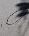 Double Layer Necklace with Snake Chain - Nikaneko