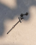 Geometric Earring Silver - Nikaneko