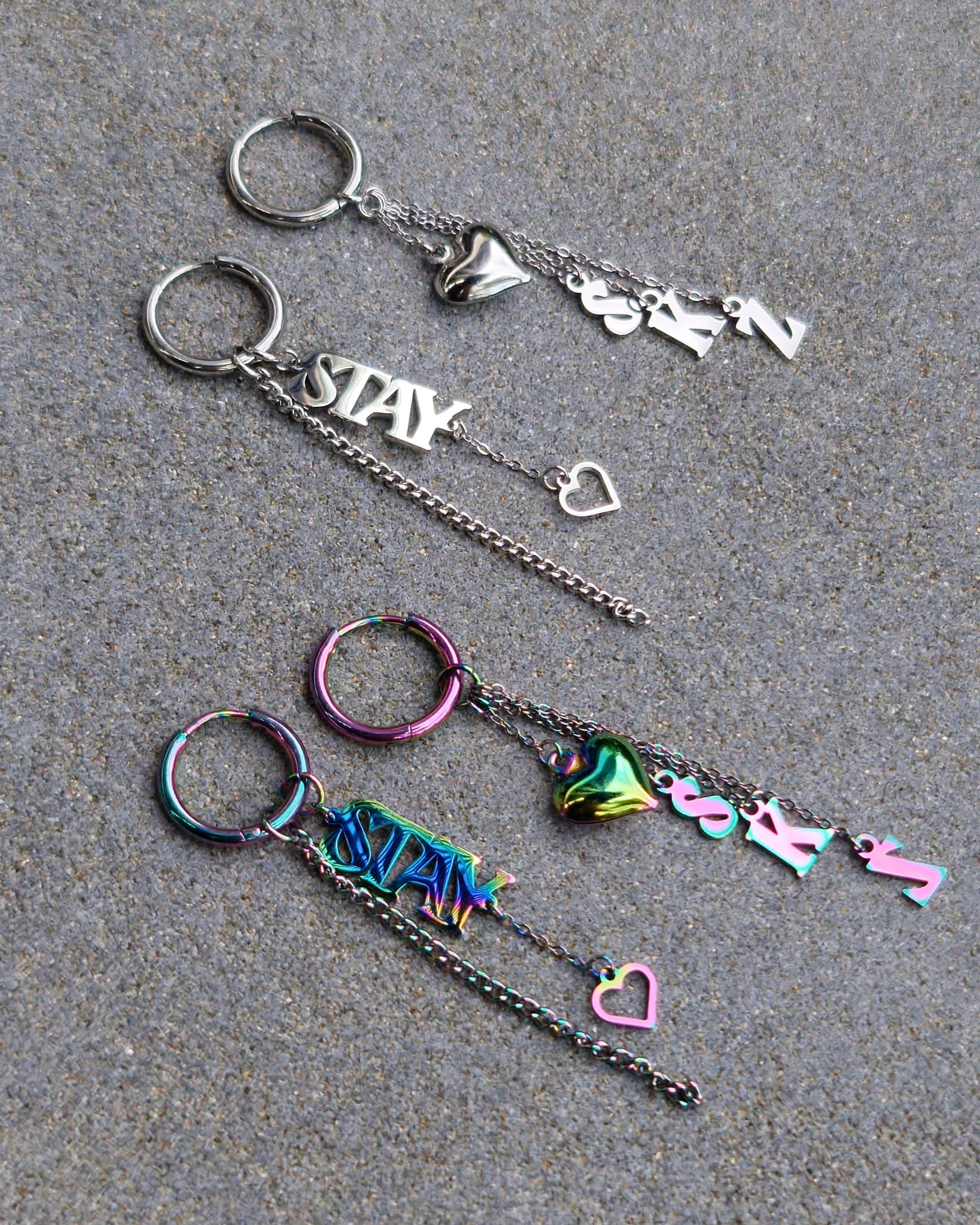 STAY Stray Kids Earrings Iridescent - Nikaneko