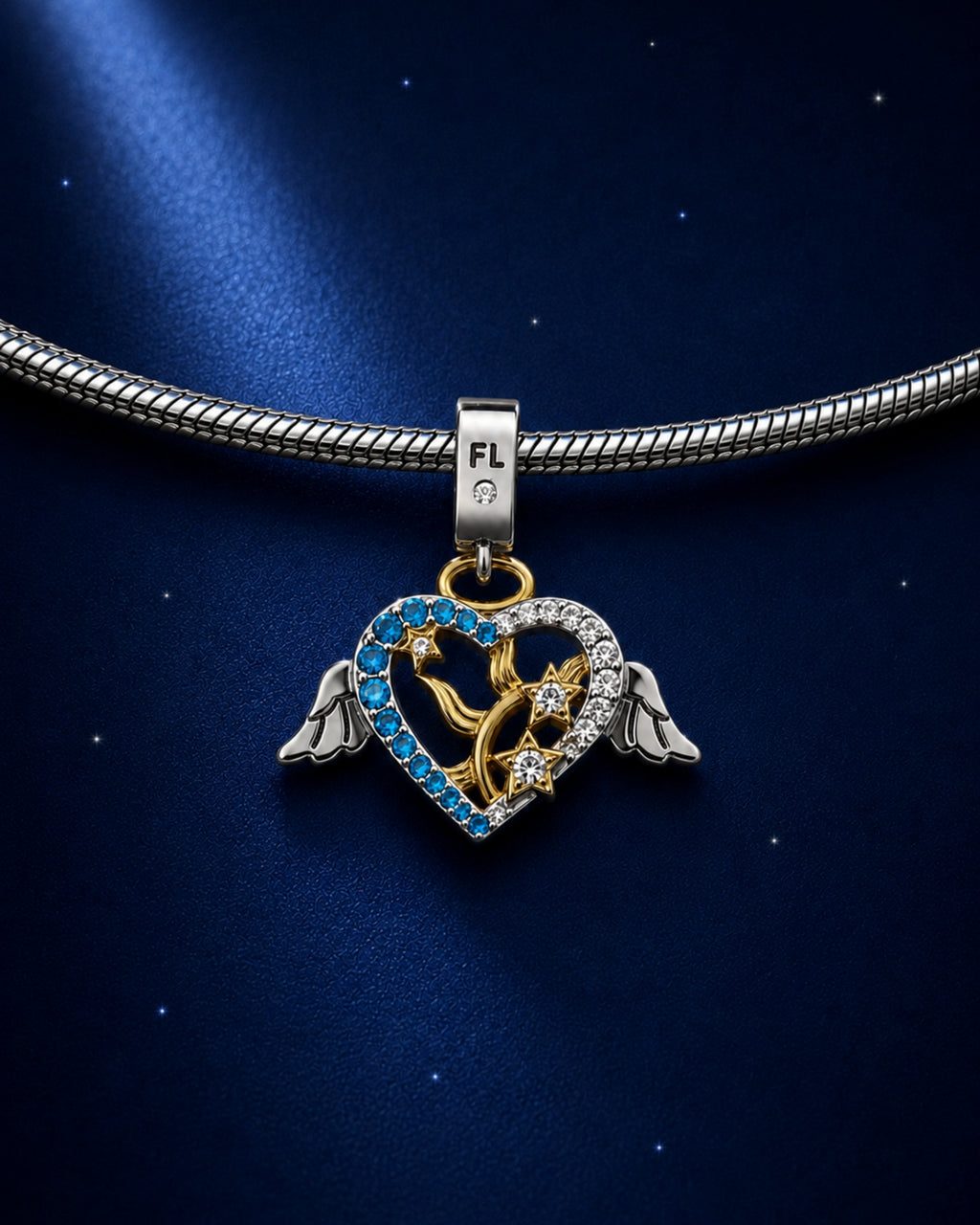 Felix Angel Heart Charm