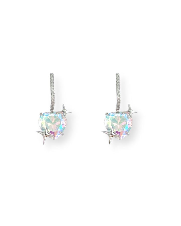 Earrings Holo Rainbow Kpop Inspired - Nikaneko