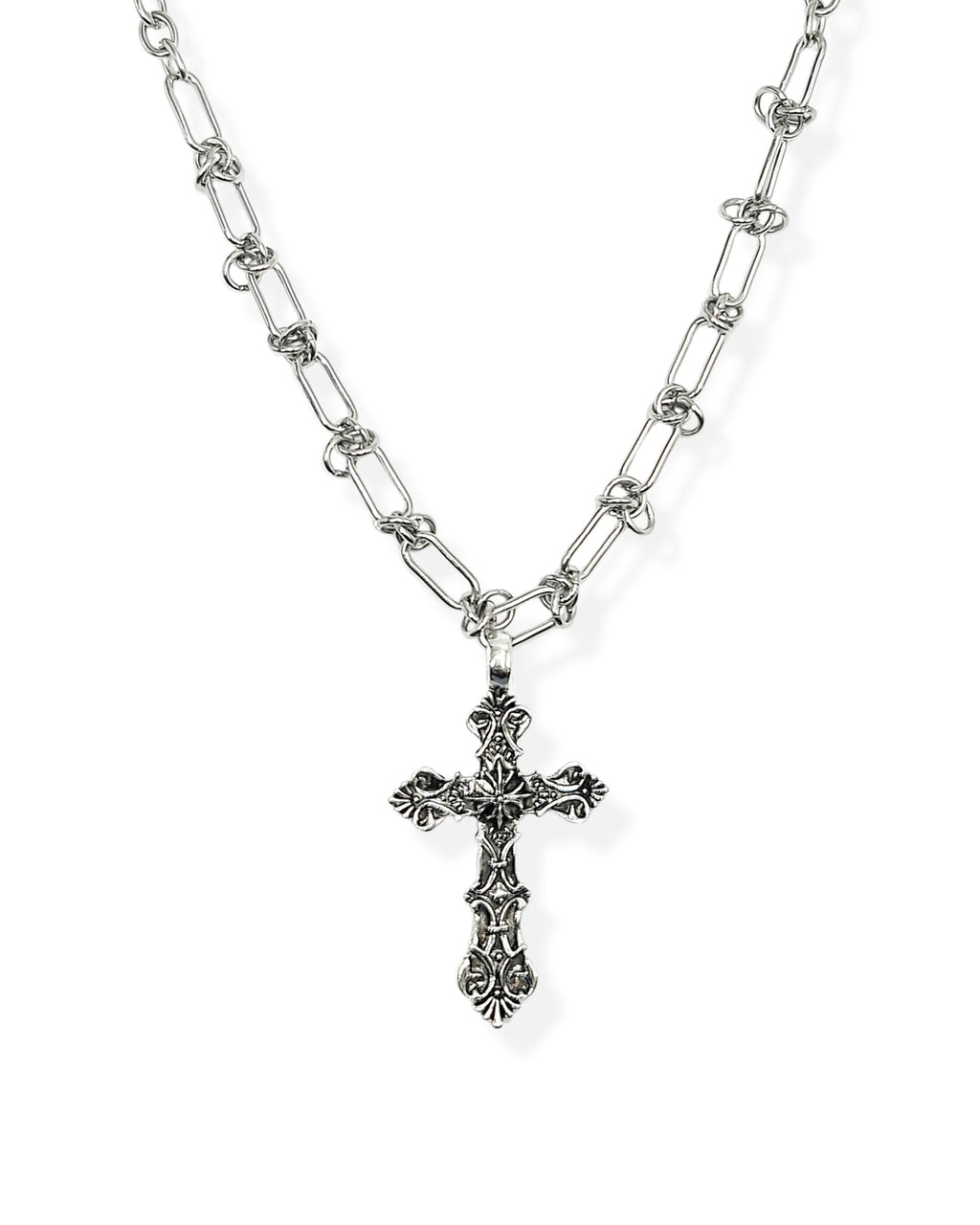 Ornamental Cross Necklace - Nikaneko