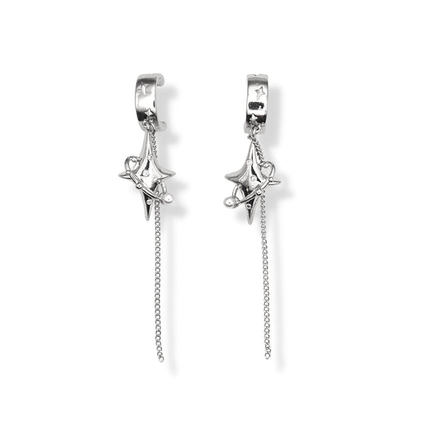 Earrings Stars & Chains Inspired by Aespa - Nikaneko