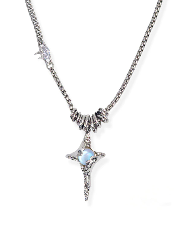 Moonstone Star Necklace - Nikaneko